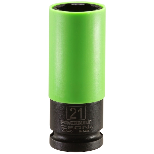 Powerbuilt 1/2" Drive 21Mm Zeon Damaged Lug Nut Remover - 941435