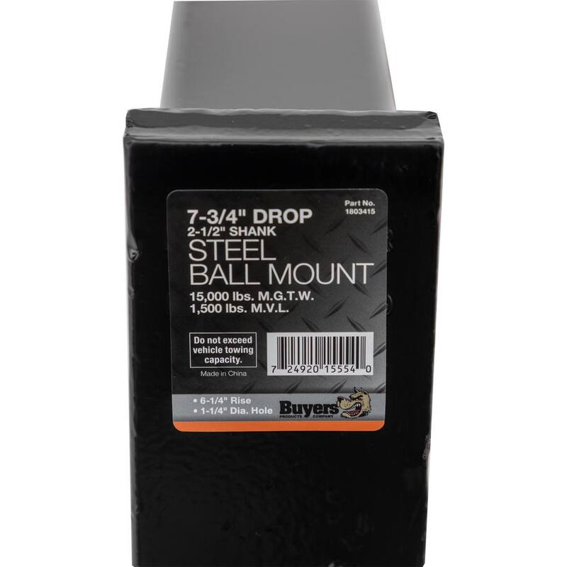 Buyers Products Company 2-1/2 in. Ball Mount with 7-3/4 in. Drop - 1803415