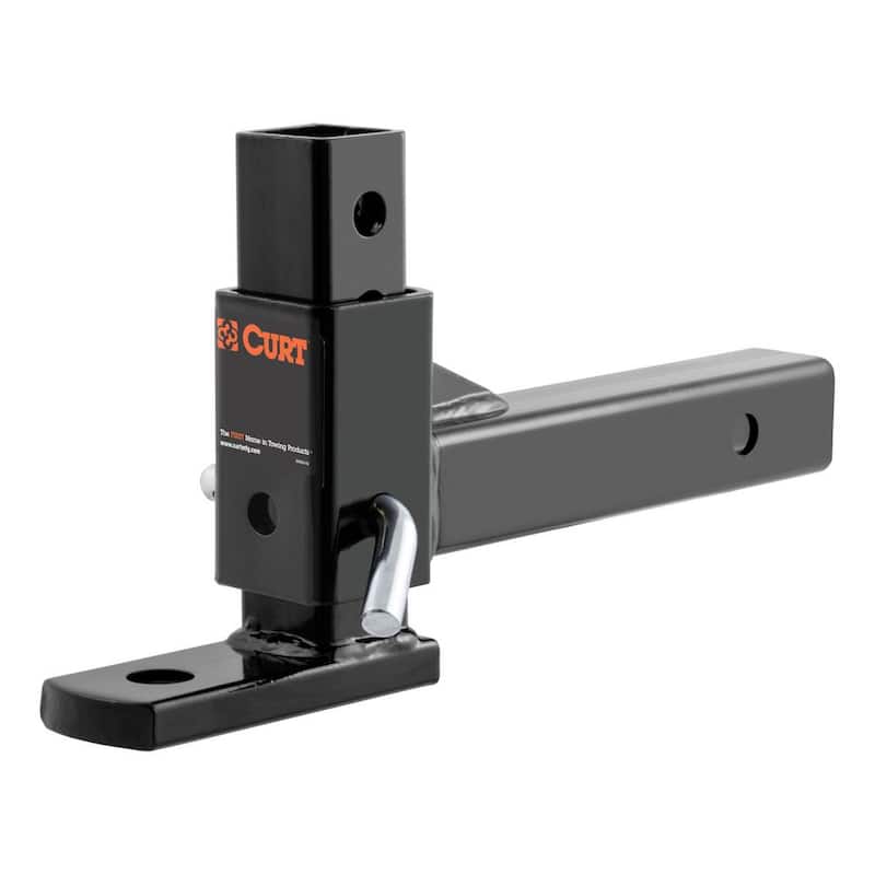 CURT 5,000 lbs. 7-1/2 in. Drop Adjustable Trailer Hitch Ball Mount with 1 in. Ball Hole (2 in. Shank) - 45812