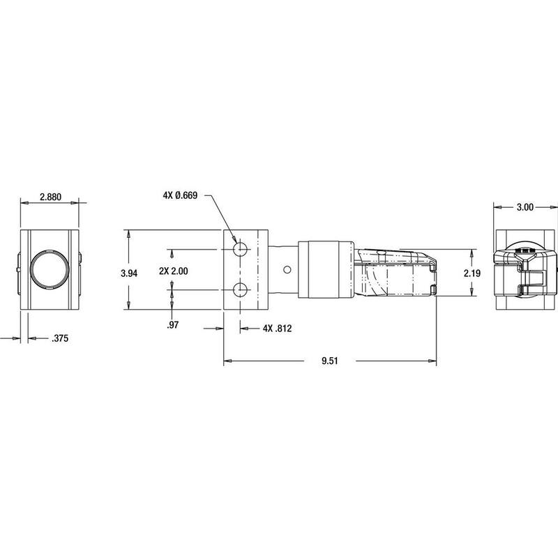 Buyers Products Company 2 in. Adjustable Channel Mount Cast Steel Coupler - 5431700