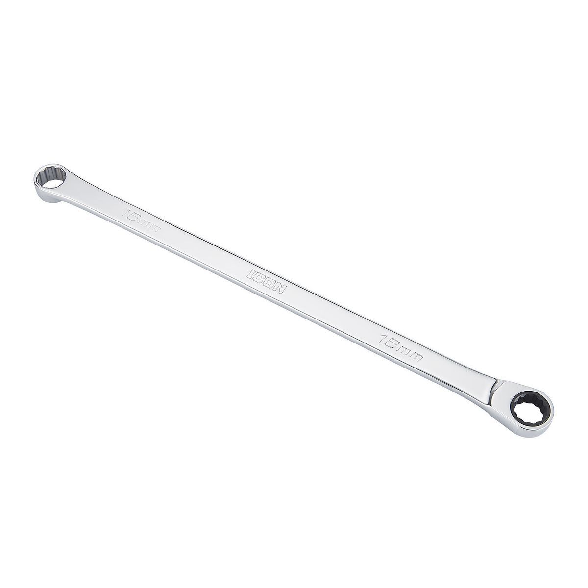 Llave de trinquete métrica de doble caja profesional extra larga Icon, 10 piezas - 56653