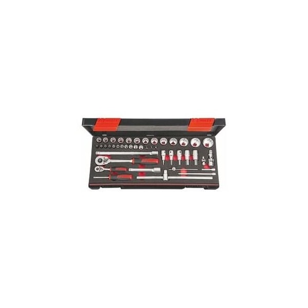 Holex 43 Pc 1/4 inch , 1/2 inch Drive Socket Set, 4 mm to 32 mm - 630038 43