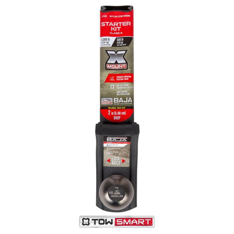 TowSmart Class 3 Baja Collection Starter Kit with 2 in. Ball and 5/8 in. Standard Pin, 2 in. Drop x 3/4 in. Rise 5000 lbs. - 7343