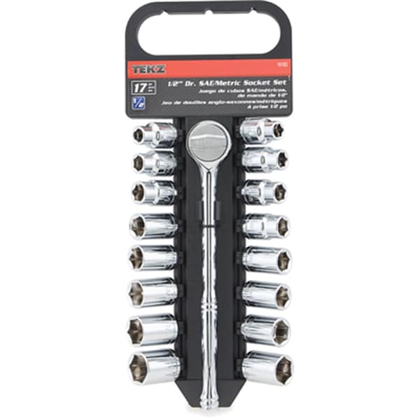 Titan 1/2" Drive SAE, Metric, 17 pcs - 18182