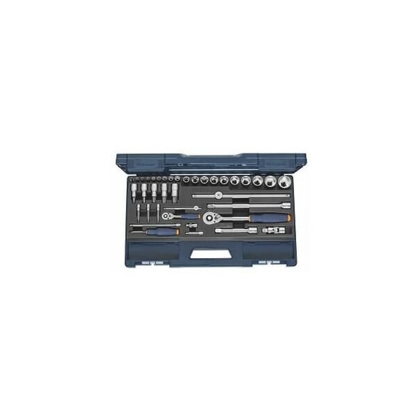 Garant 38 Pc 1/4 inch , 1/2 inch Drive Socket Set, 6 pt, 4 mm to 30 mm - 630012 6