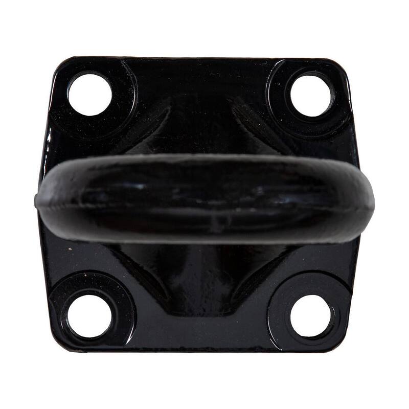 Buyers Products Company 3 in. Heavy-Duty Forged 4-Bolt Mount Drawbar in Black - BDB1394