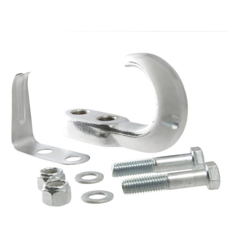 CURT Tow Hook with Hardware (10,000 lbs., Chrome) - 22401