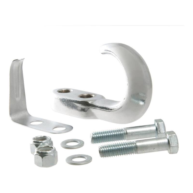 CURT Tow Hook with Hardware (10,000 lbs., Chrome) - 22401