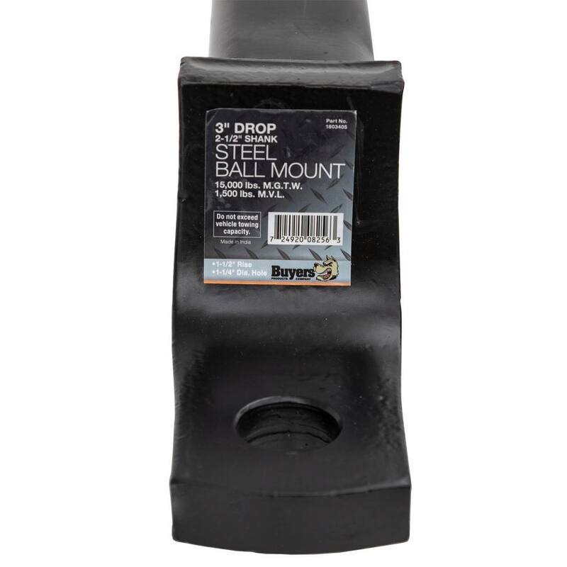 Buyers Products Company 2-1/2 in. Ball Mount with 3 in. Drop - 1803405