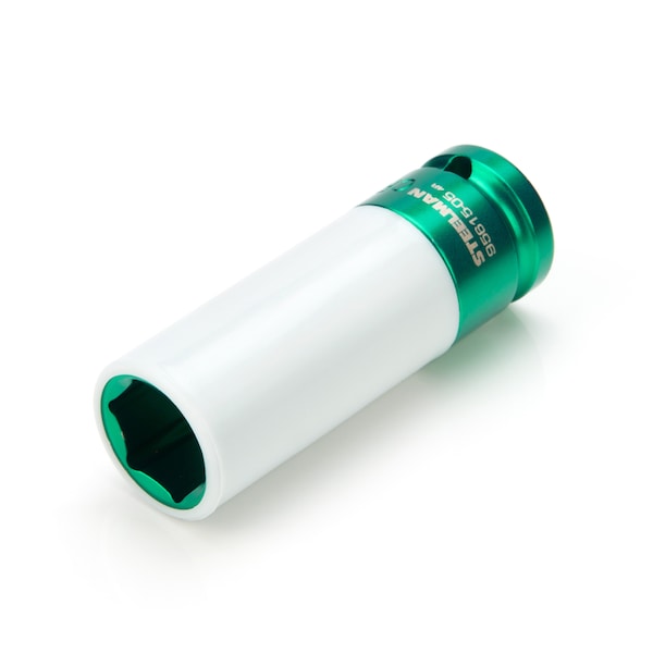 Steelman 1/2in. Drive 3/4in. Nylon Sleeved Impact Socket (Green) - 95615-05
