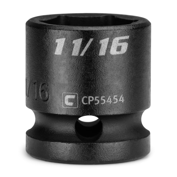 Capri Tools 1/2 in Drive 11/16 in 6-Point SAE Stubby Impact Socket - CP55454