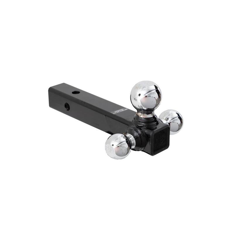 Buyers Products Company Tri-Ball Hitch-Tubular Shank with Chrome Towing Balls - 1802207