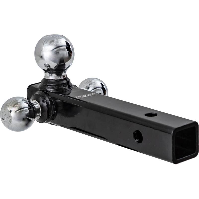 Buyers Products Company Tri-Ball Hitch-Tubular Shank with Chrome Towing Balls - 1802207