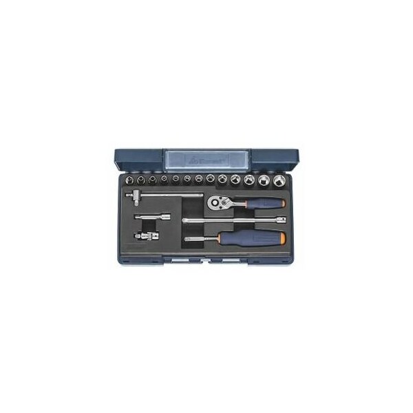 Garant 19 Pc 1/4 inch Drive Socket Set, 6 pt, 3.5 mm to 13 mm - 630162 6