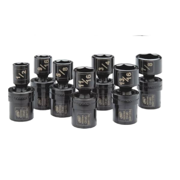 Ingersoll-Rand Socket Set 7 PC 1/2 IN Drive SAE Universal - IRTSK4H7UN