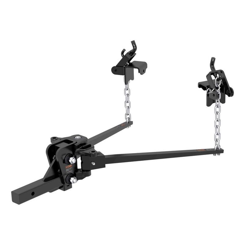 CURT Short Trunnion Bar Weight Distribution Hitch, 2 in., Universal (10K - 15K lbs., 28-3/8 in. Bars) - 17333