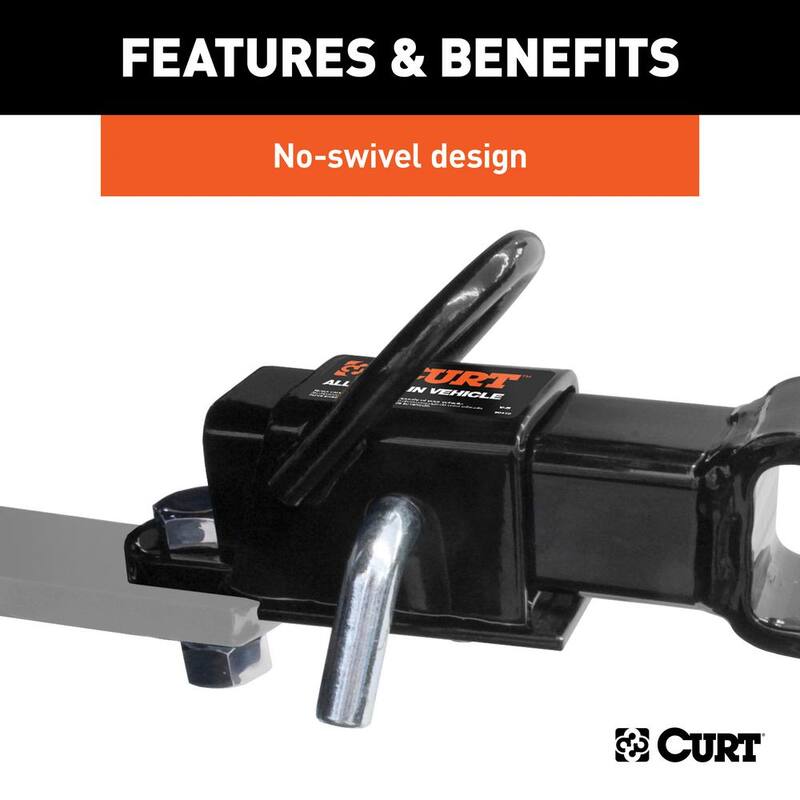 CURT ATV Trailer Hitch Towing Starter Kit with 1-7/8 in. Ball (2 in. Shank) - 45029