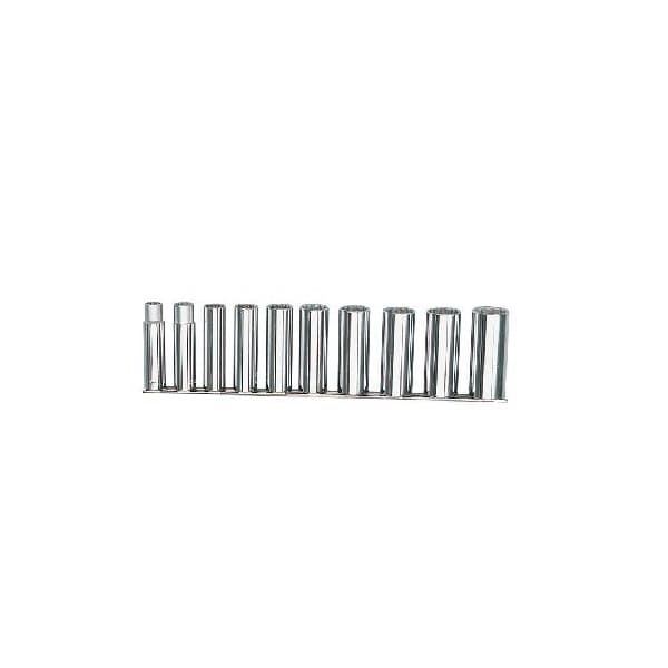 Martin Sprocket & Gear Set, Skt, 1/2, 12Pt, Dp, 10Pc, Clip, MS10K - MS10K