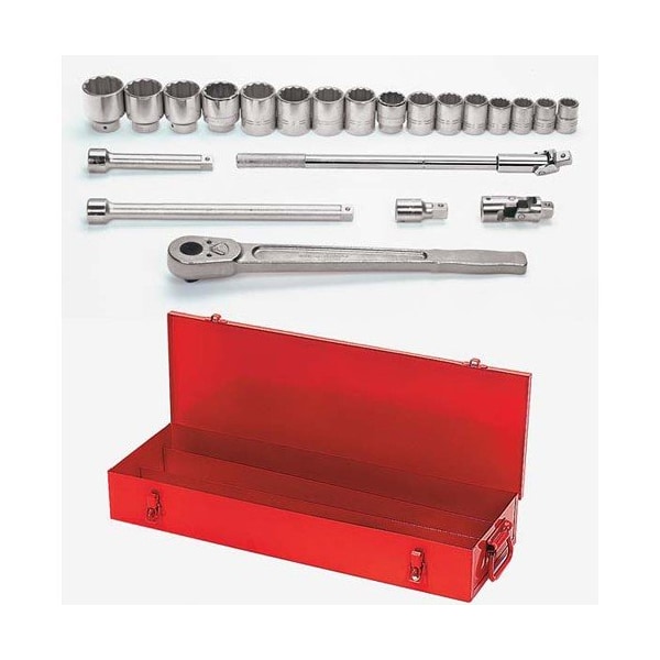 Williams Socket/Tool Set, 22 Pieces, 12-Point, 3/4 Inch Dr - JHWWSH-22TB