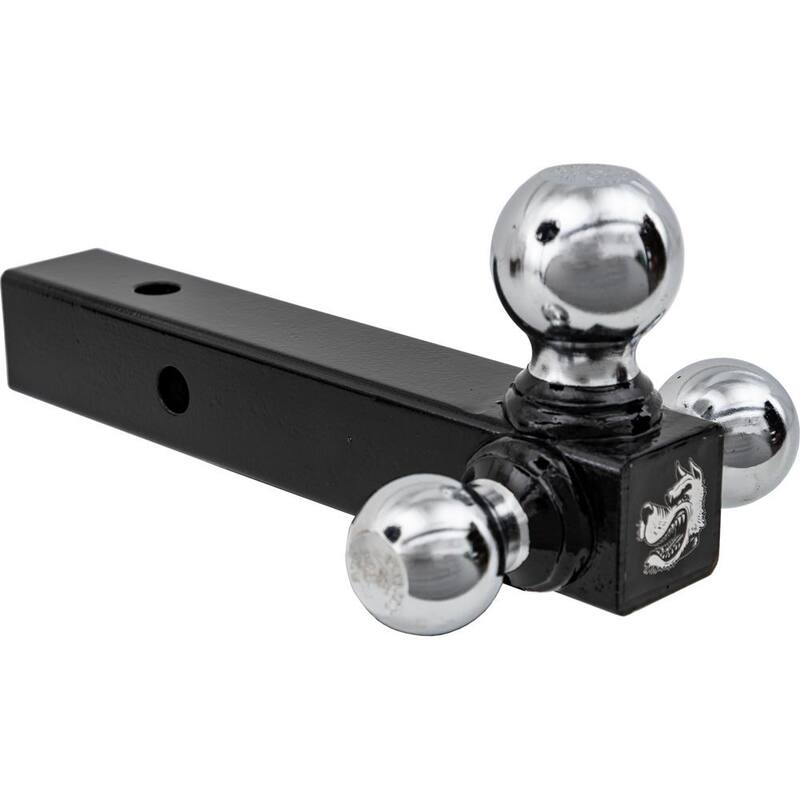 Buyers Products Company Tri-Ball Hitch-Solid Shank with Chrome Towing Balls - 1802205
