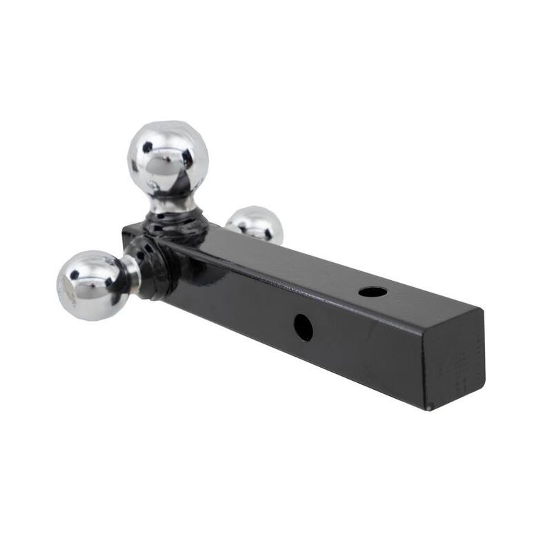 Buyers Products Company Tri-Ball Hitch-Solid Shank with Chrome Towing Balls - 1802205