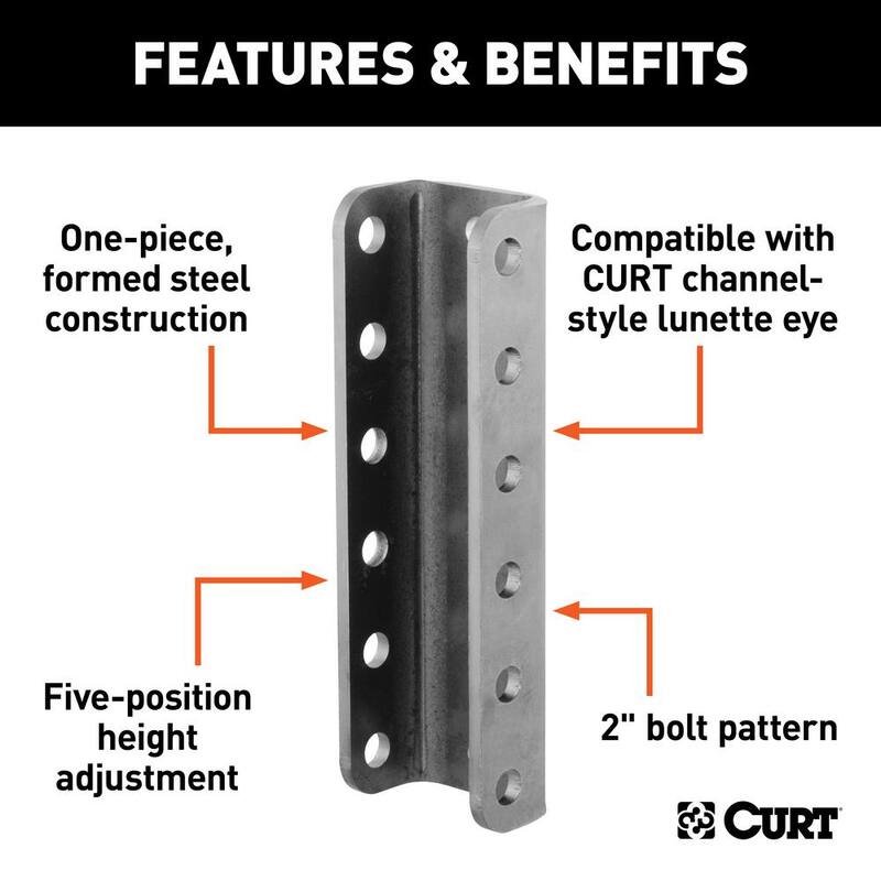 CURT Lunette Eye Channel (3-1/2" I.D., 11-3/4" High) - 48650