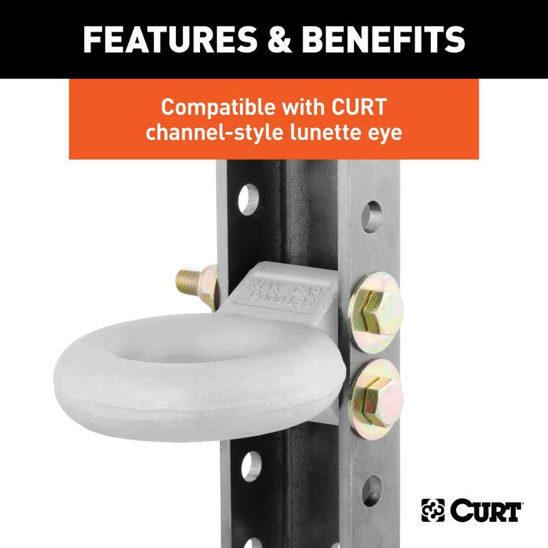 CURT Lunette Eye Channel (3-1/2" I.D., 11-3/4" High) - 48650