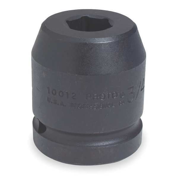 Proto 1 in Drive Impact Socket 3 7/8 in Size 6 pt Standard Depth, Black Oxide - J10062