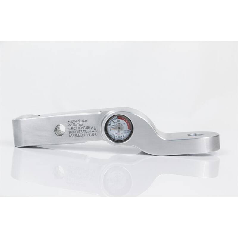 Weigh Safe Aluminum Fixed Height Ball Mount for 2" Receiver w/ Built in Weight Scale - 2" Drop - 10,000 lbs GTW - WSFH2-2