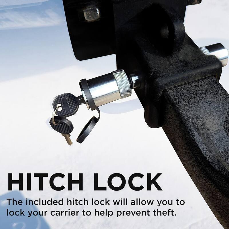 Mockins Steel Hitch Lock for 2" Receivers - MA-72