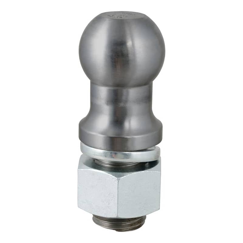 CURT 3" Trailer Hitch Tow Ball (2" x 3-1/4" Shank, 30,000 lbs., Raw Steel) - 40089