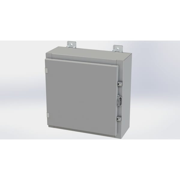 Saginaw Control & Engineering Carbon Steel Electrical Enclosures, 16 in H, 6 in D, 16 in W, NEMA 4, Hinged - SCE-16H1606LP