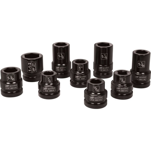 Ingersoll-Rand 1" Drive SAE Truck Serv Socket Set 9 Pc - IRTSK8H9TN