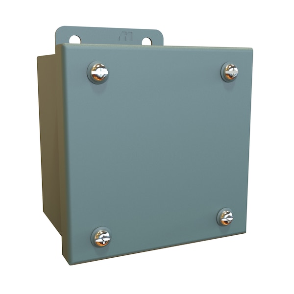 Hammond Steel Electrical Enclosures, 4 in H, 3 in D, 4 in W, NEMA 12, Screw On - 1414SCA