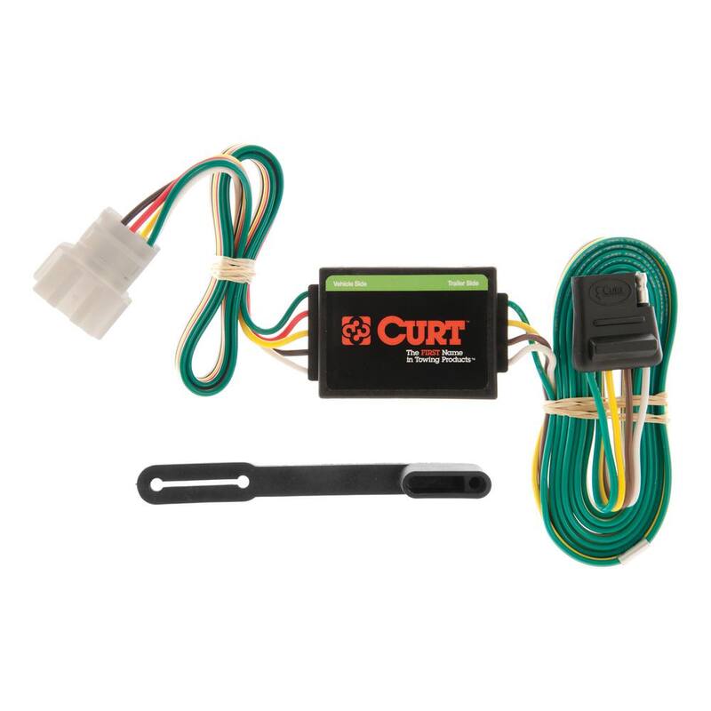 CURT Custom Vehicle-Trailer Wiring Harness, 4-Flat, Select Honda CR-V, OEM Tow Package Required, Quick Wire T-Connector - 55106