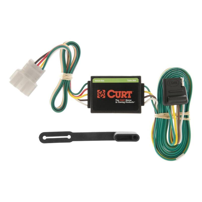 CURT Custom Vehicle-Trailer Wiring Harness, 4-Flat, Select Honda CR-V, OEM Tow Package Required, Quick Wire T-Connector - 55106