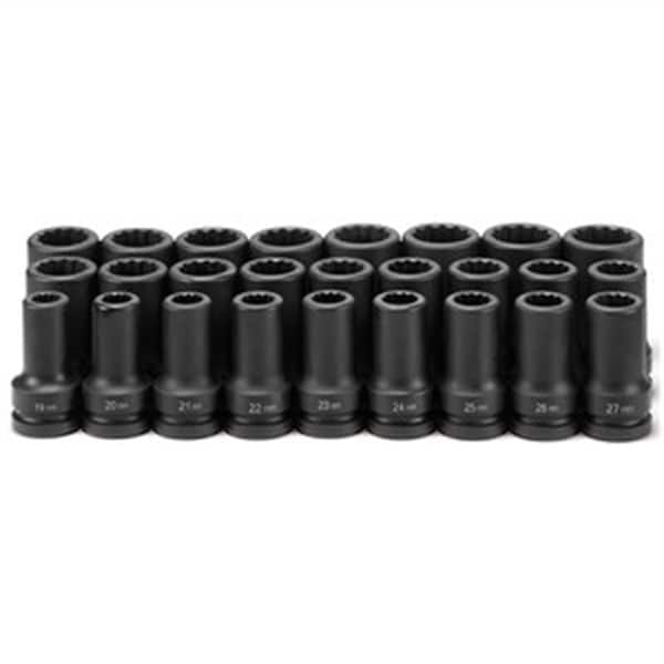 Grey Pneumatic 1DR 26PC DEEP METRIC SET 19MM TO 44MM - GRE9126MD