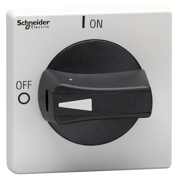 Interruptor de desconexión Schneider Electric, TeSys VLS, mango rotativo sobresaliente, montaje con tornillo, 65x65 mm, mango negro, eje de 5 mm - VLSH2S5B.