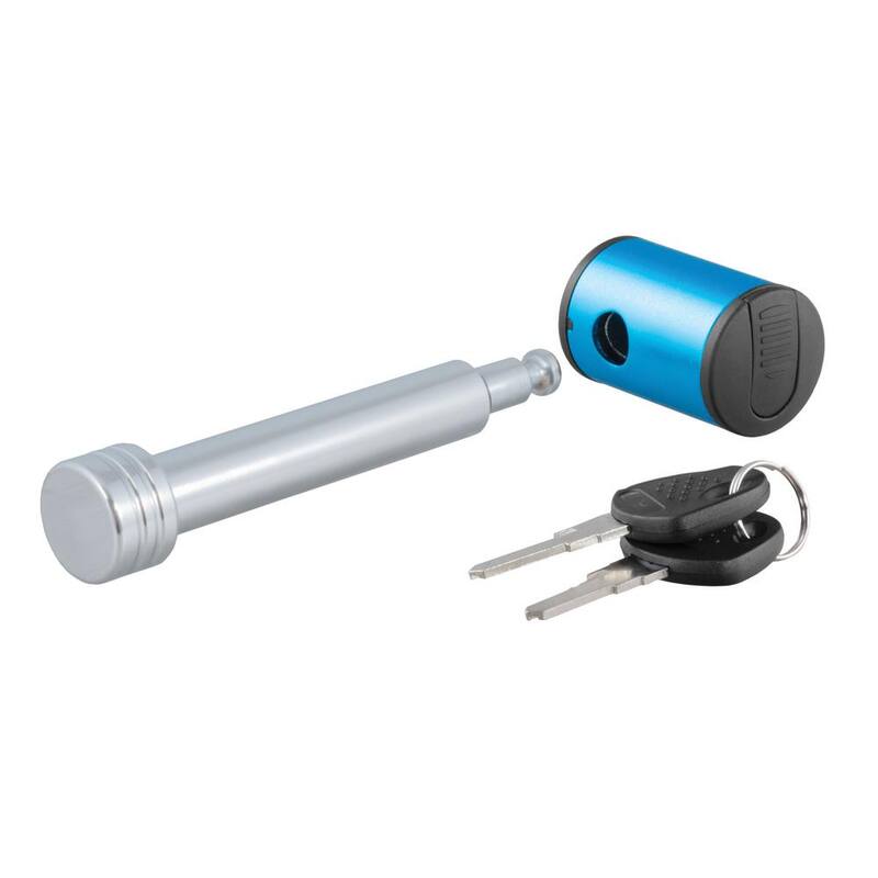CURT Coupler Lock (1/4 in. Pin, 7/8 in. Latch Span, Barbell, Chrome) - 23504