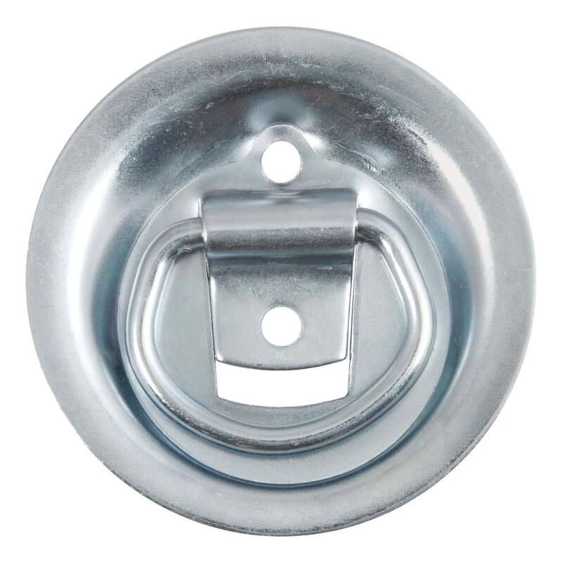 CURT 1-1/8" x 1-5/8" Recessed Tie-Down Ring (1,000 lbs., Clear Zinc) - 83710