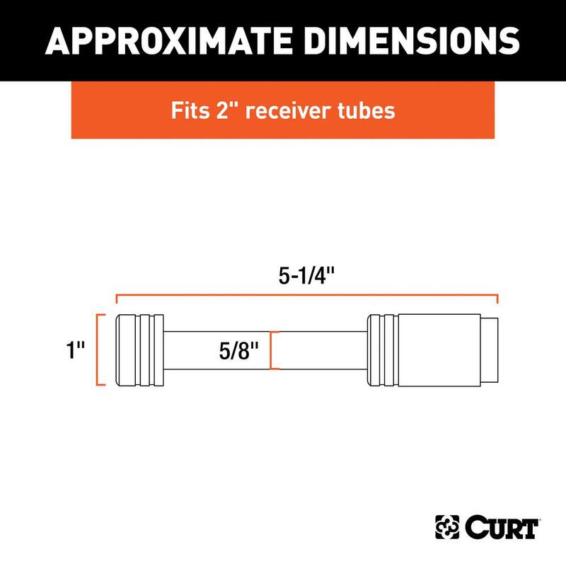 CURT Hitch & Coupler Lock Set (2 in. Receiver, 1/2 in. to 2-1/2 in. Latch, 1-7/8 in. & 2 in. Lip) - 23515