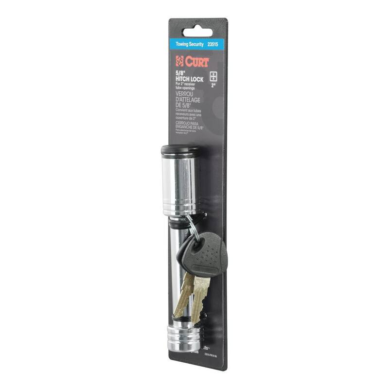 CURT Hitch & Coupler Lock Set (2 in. Receiver, 1/2 in. to 2-1/2 in. Latch, 1-7/8 in. & 2 in. Lip) - 23515