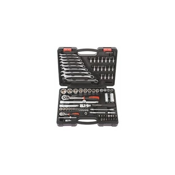 Holex 82 Pc 1/4 inch , 1/2 inch Drive Socket Set, 4 mm to 32 mm - 630002 82
