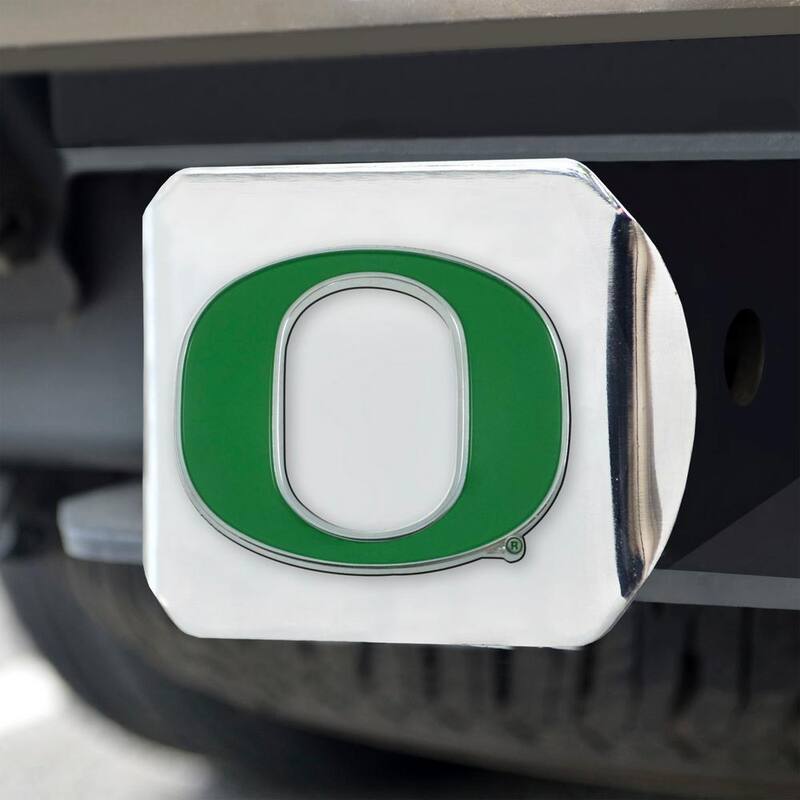FANMATS NCAA University of Oregon Color Emblem on Chrome Hitch Cover - 22811