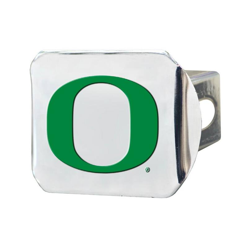 FANMATS NCAA University of Oregon Color Emblem on Chrome Hitch Cover - 22811