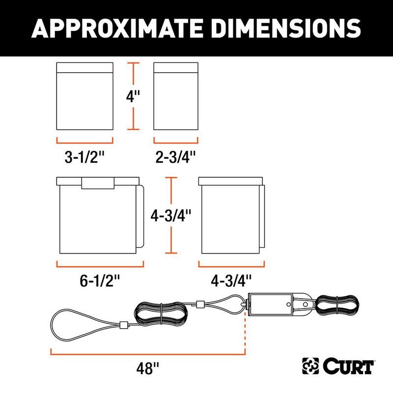 CURT Push-to-Test Breakaway Kit with Top-Load Battery - 52044
