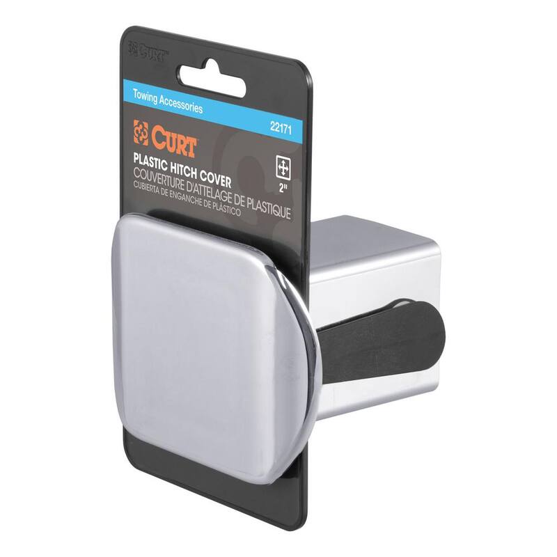 CURT 2" Chrome Plastic Hitch Tube Cover (Packaged) - 22171