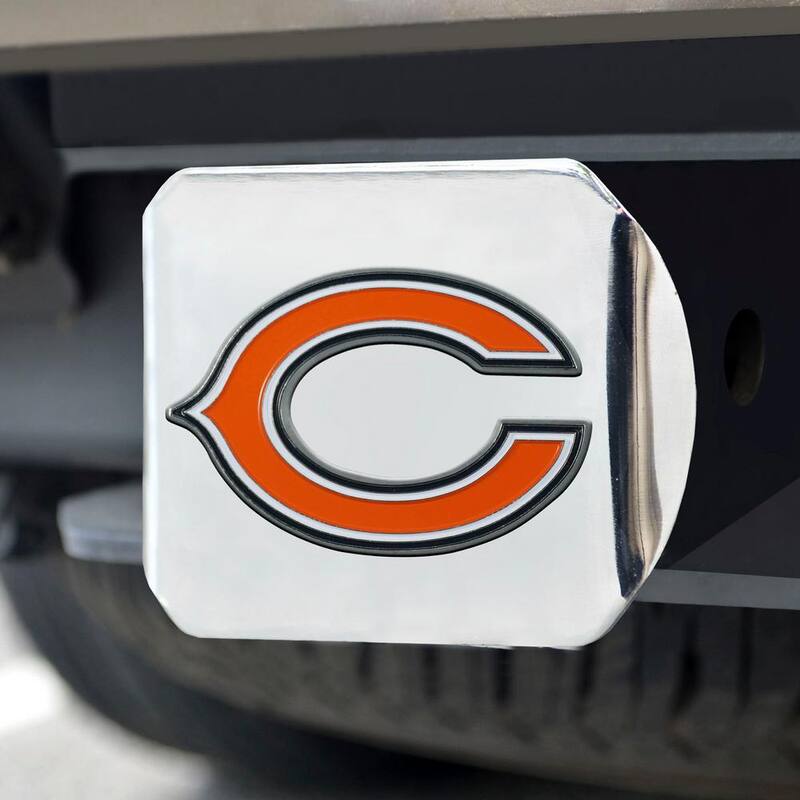 FANMATS NFL - Chicago Bears 3D Color Emblem on Type III Chromed Metal Hitch Cover - 22543