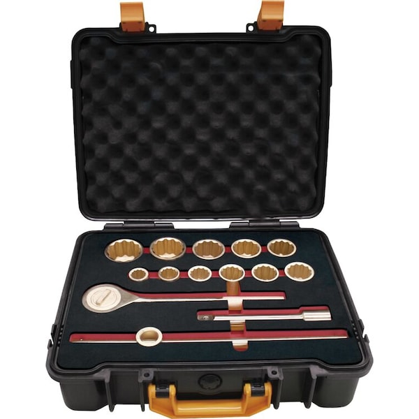 Ega Master SET OF 14  SOCKET WRENCHES 3/4" ( 21 - 50 MM)  NON SPARKING  Al-Bron - 74276