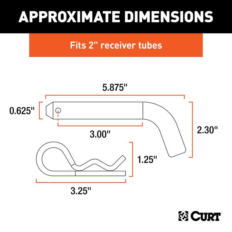 CURT 1/4 in. Clevis Grab Hook (2,600 lbs.) - 21579